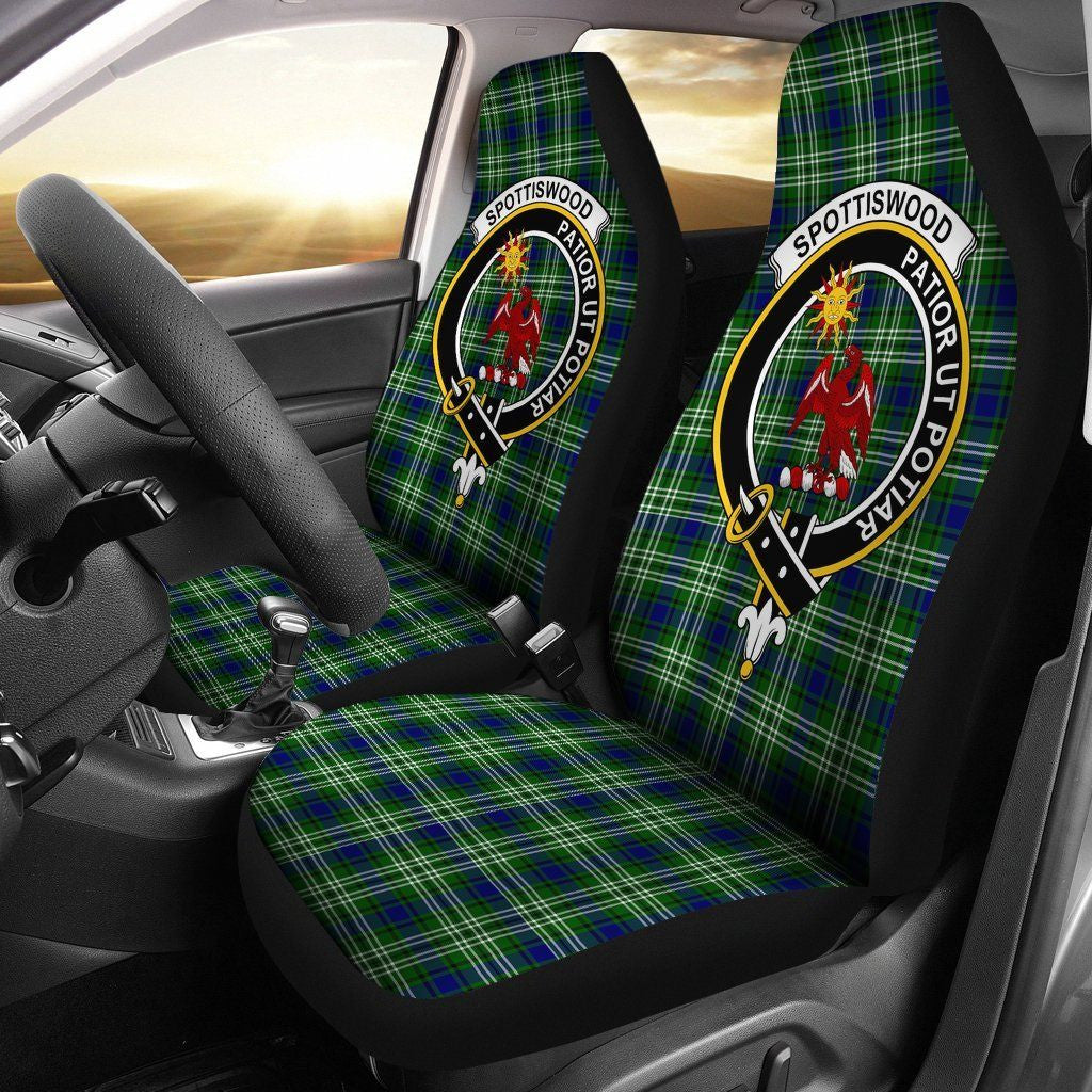 Spottiswood (Tweedside) Tartan Crest Car Seat Cover