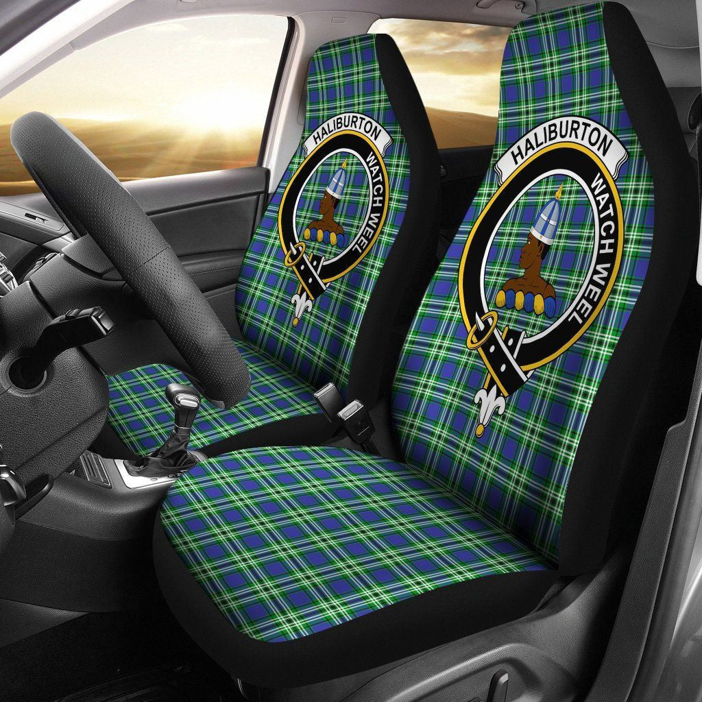 Haliburton Tartan Crest Car Seat Cover