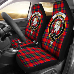 Ruthven Tartan Crest Car Seat Cover