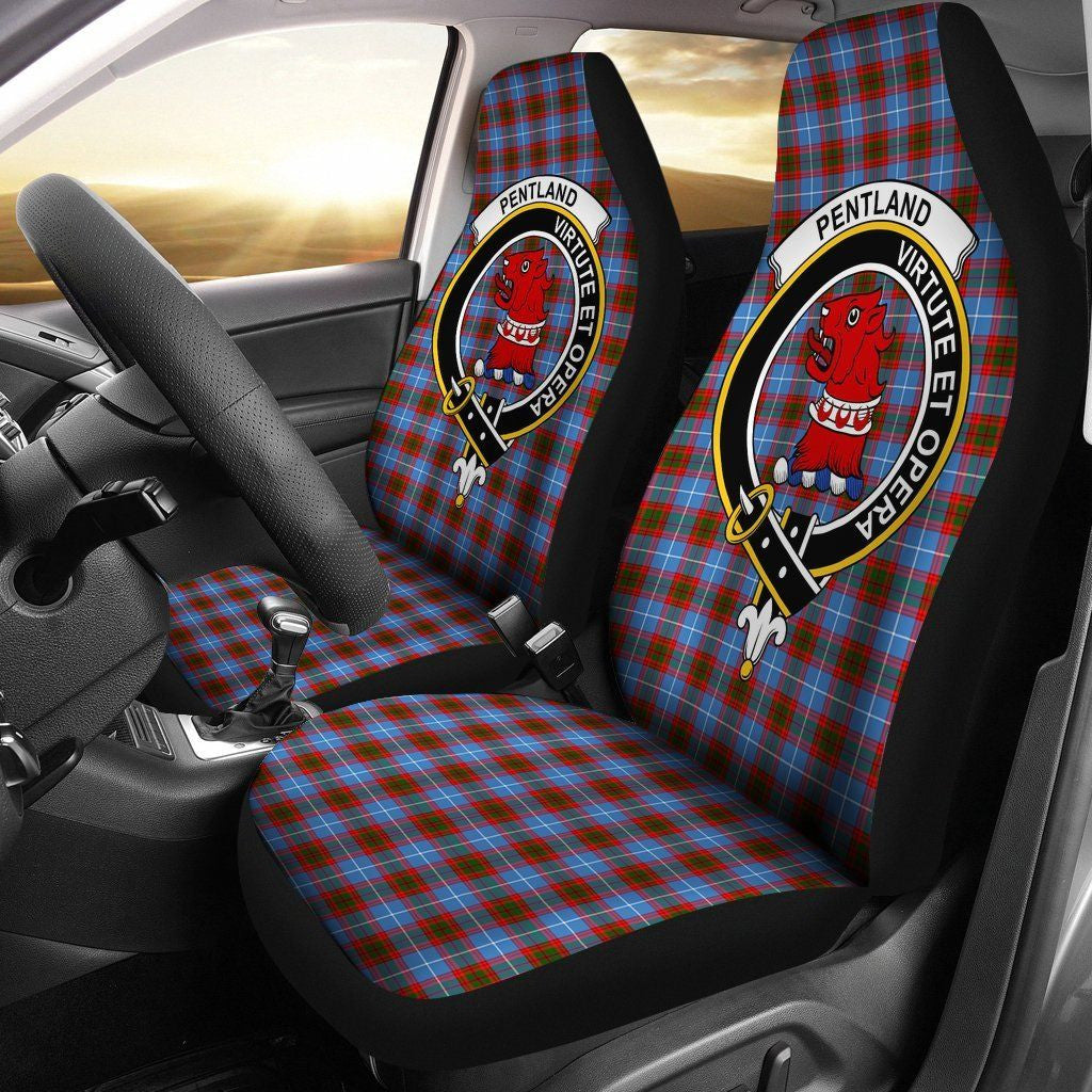 Pentland (Edingburg) Tartan Crest Car Seat Cover