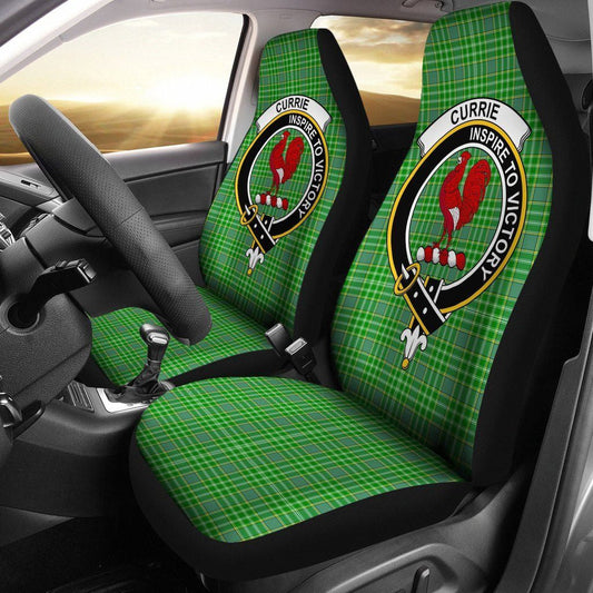 Currie Tartan Crest Car Seat Cover