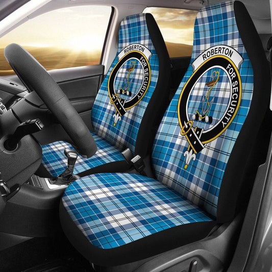 Roberton Tartan Crest Car Seat Cover