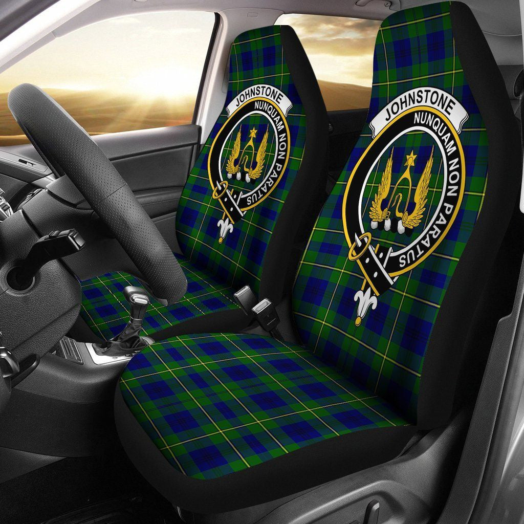 Johnstone Tartan Crest Car Seat Cover