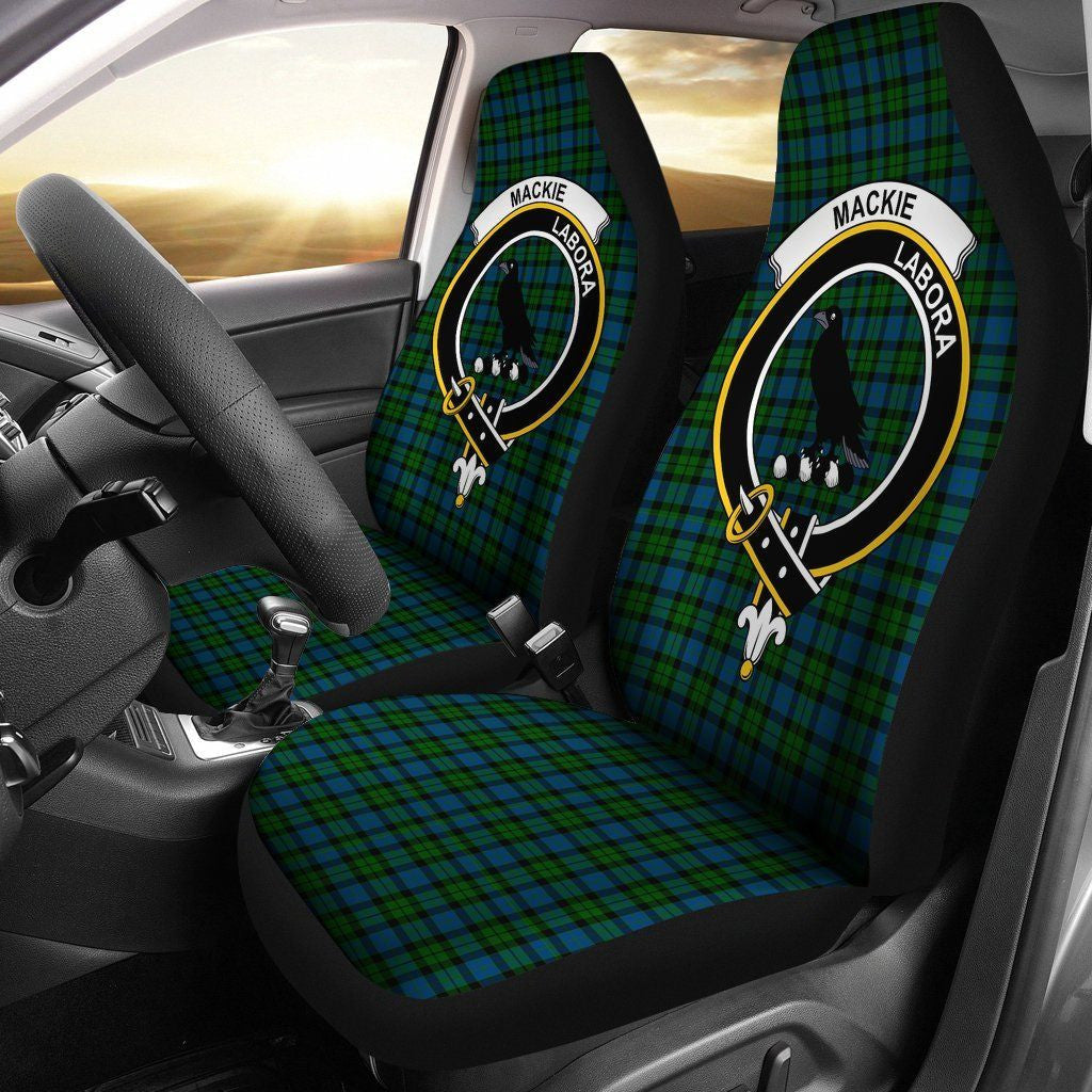 MacKie Tartan Crest Car Seat Cover