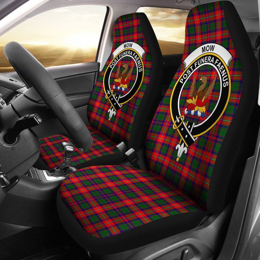 Mow (Roxburgh) Tartan Crest Car Seat Cover