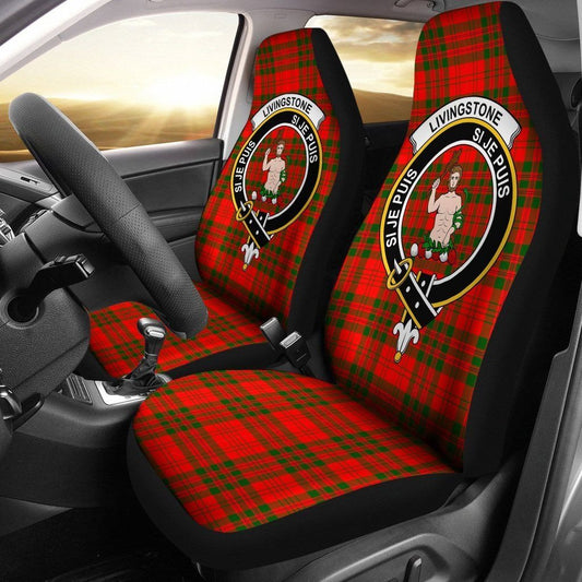 Livingstone Tartan Crest Car Seat Cover