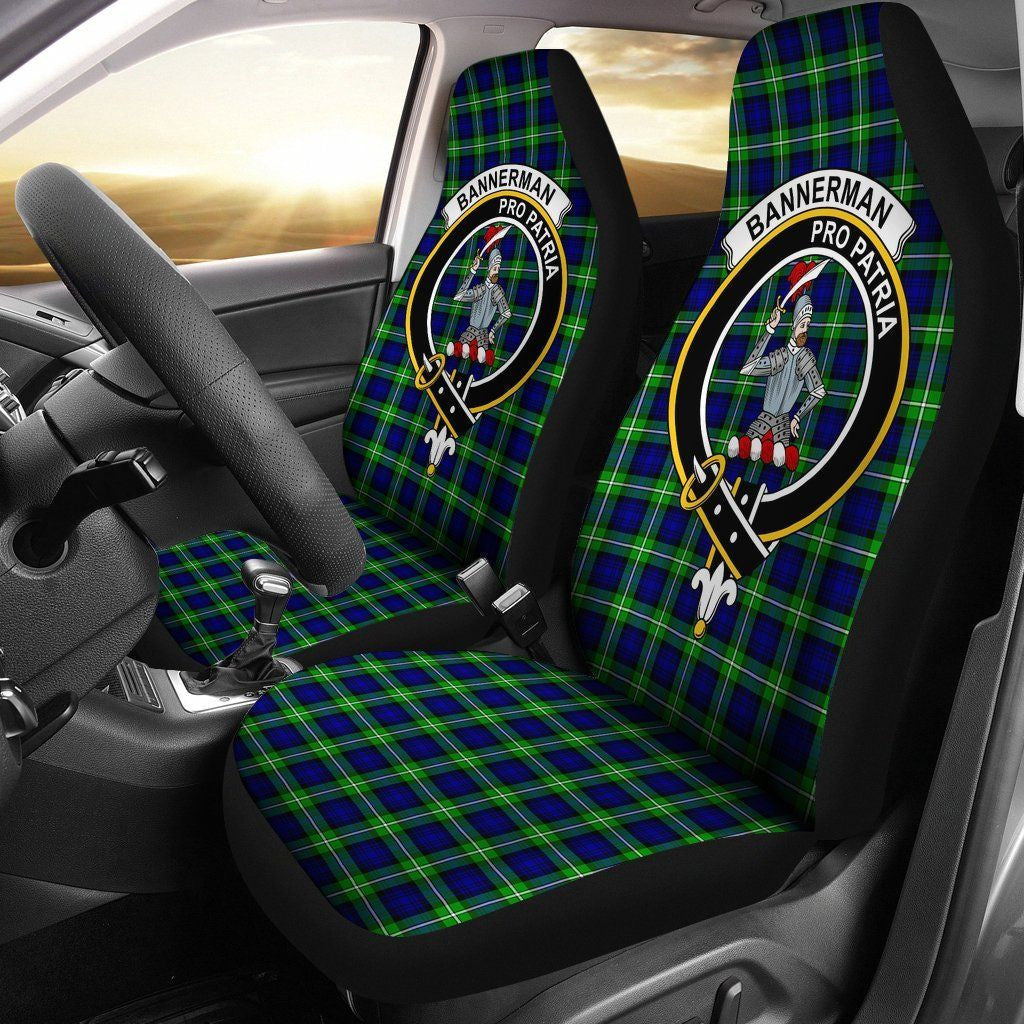 Bannerman Tartan Crest Car Seat Cover