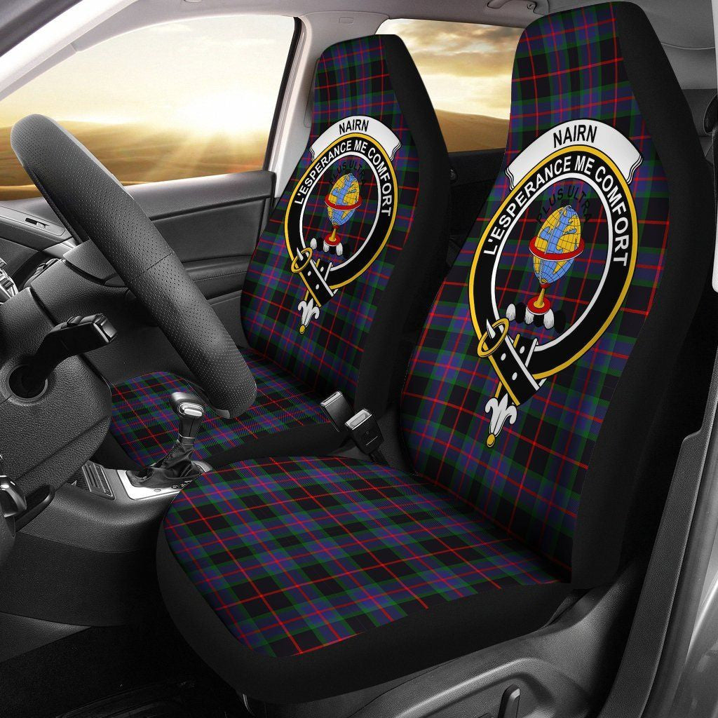 Nairn Tartan Crest Car Seat Cover
