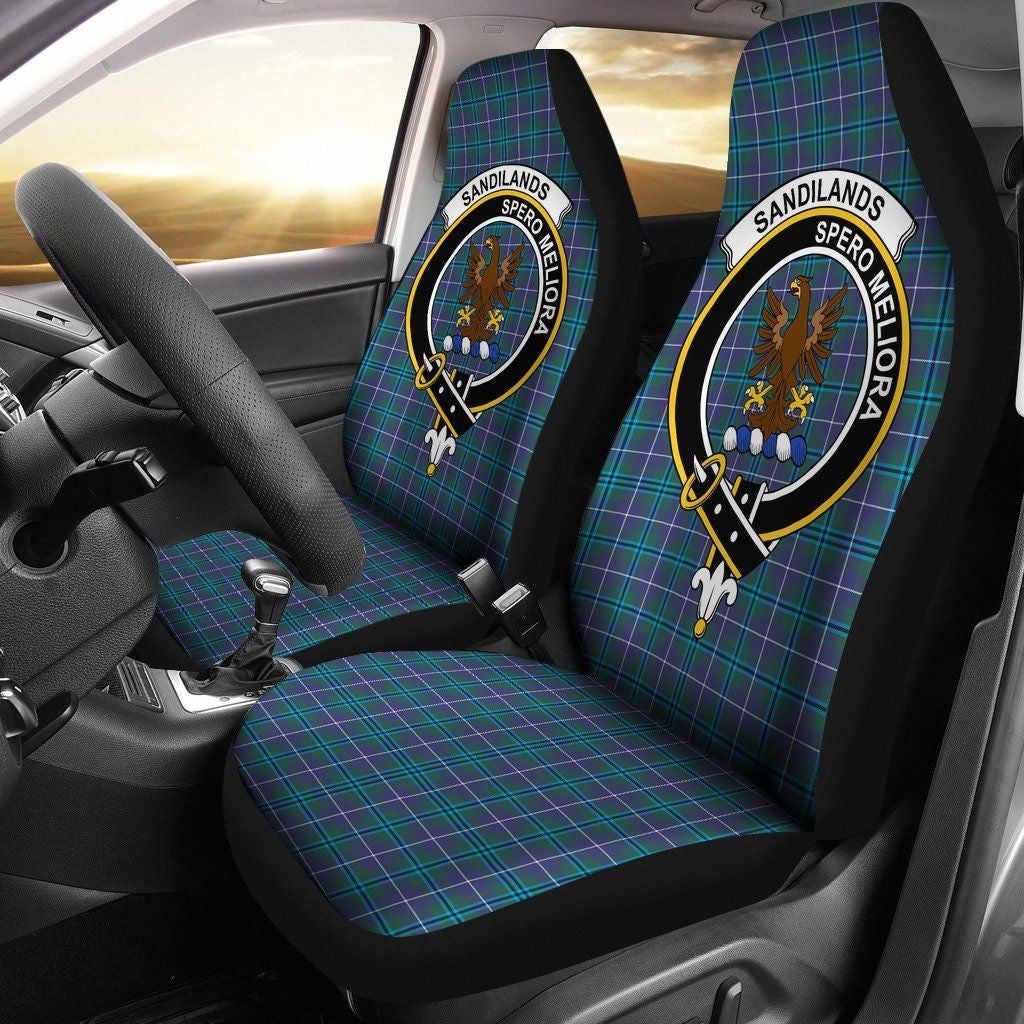 Sandilands (Douglas) Tartan Crest Car Seat Cover