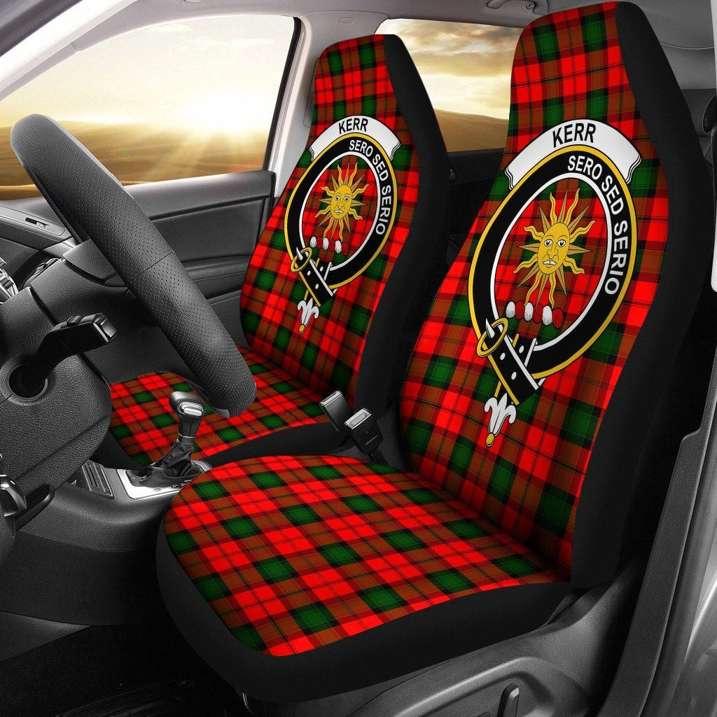 Kerr Tartan Crest Car Seat Cover