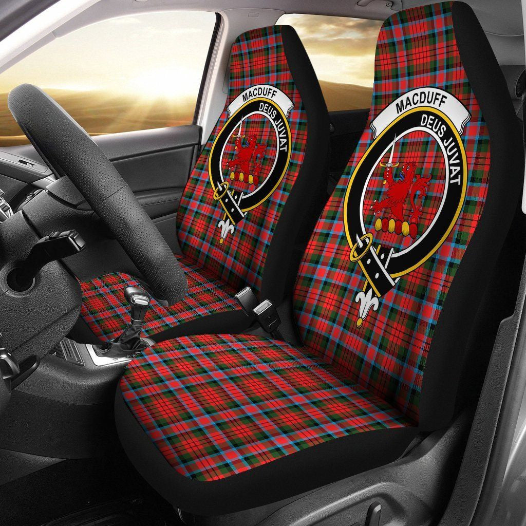 MacDuff Tartan Crest Car Seat Cover