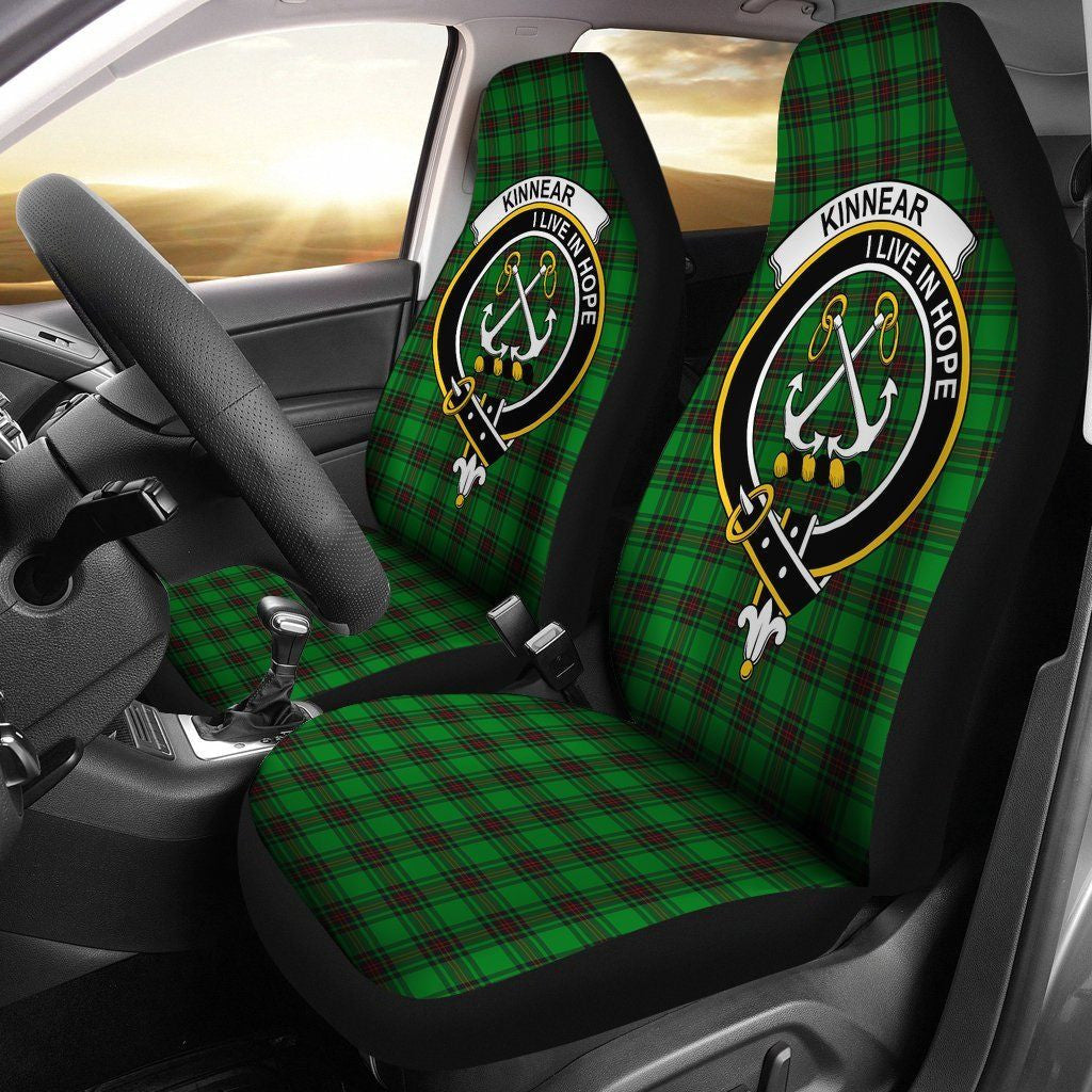 Kinnear Tartan Crest Car Seat Cover