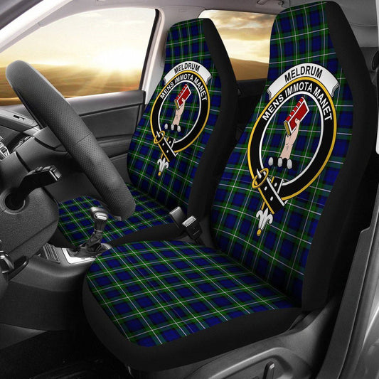 Meldrum Forbes Tartan Crest Car Seat Cover