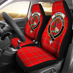 Burnett Tartan Crest Car Seat Cover