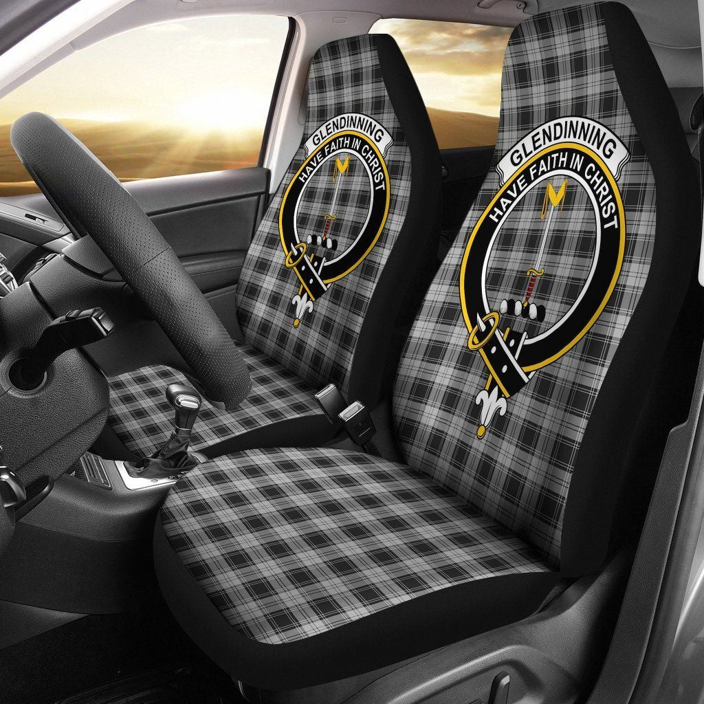 Glendinning Tartan Crest Car Seat Cover