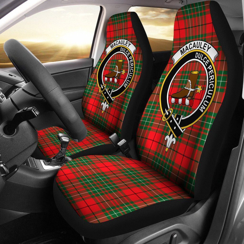 MacAulay Tartan Crest Car Seat Cover