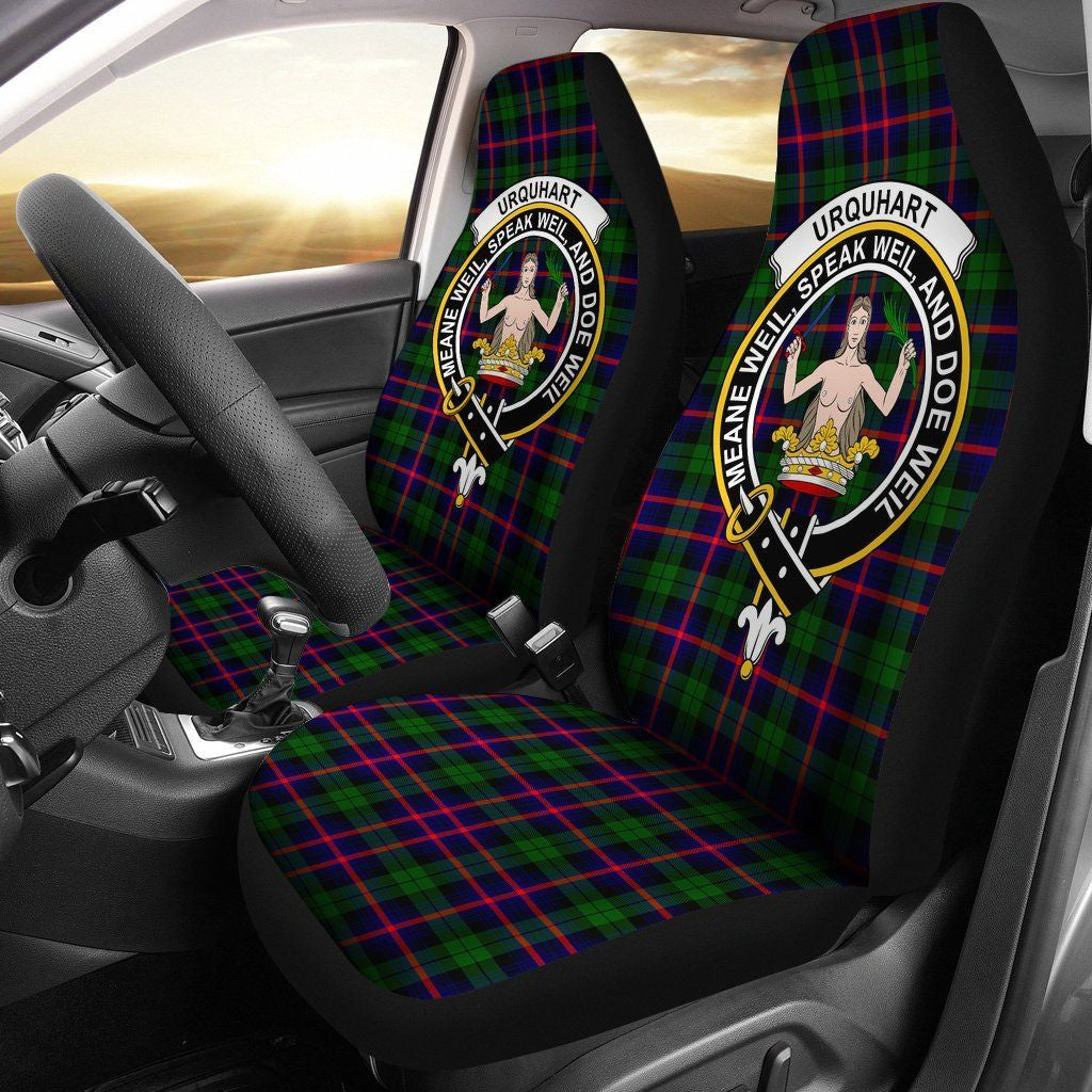Urquhart Tartan Crest Car Seat Cover