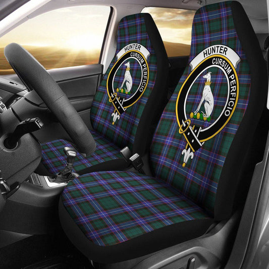 Hunter Tartan Crest Car Seat Cover