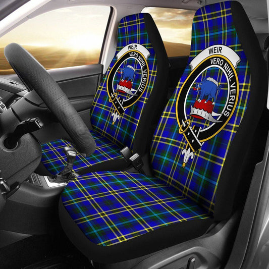 Weir Tartan Crest Car Seat Cover