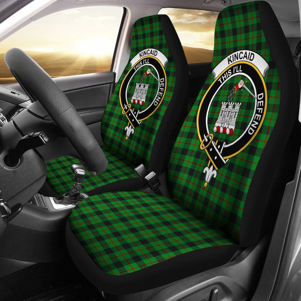 Kincaid Tartan Crest Car Seat Cover