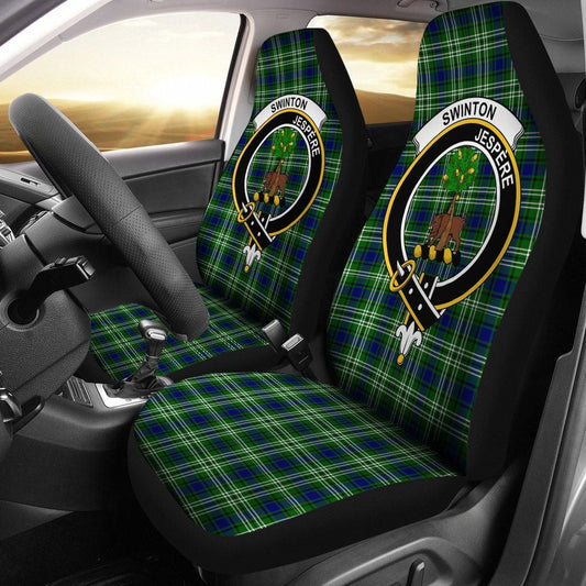 Swinton (Tweedside) Tartan Crest Car Seat Cover