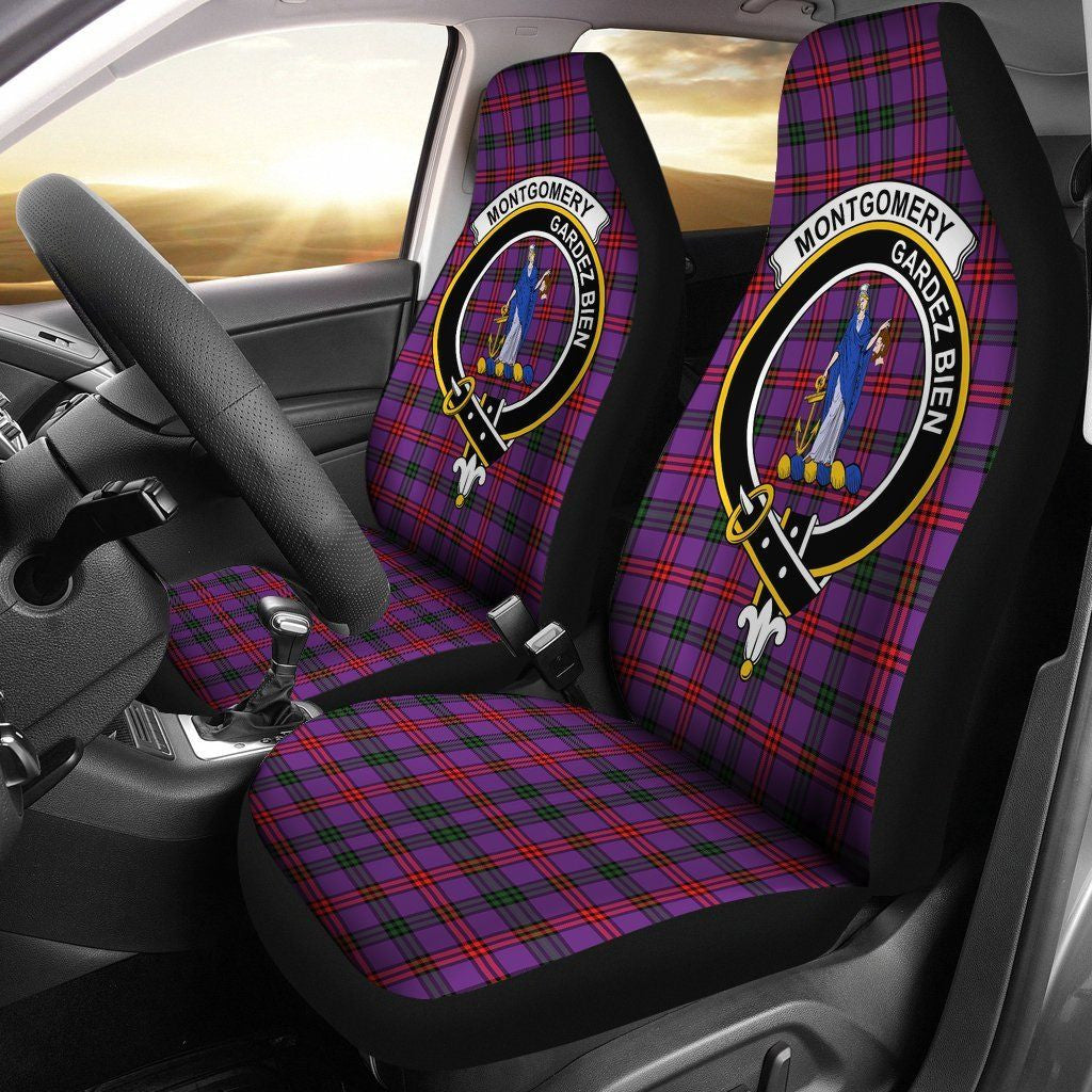 Montgomery Tartan Crest Car Seat Cover