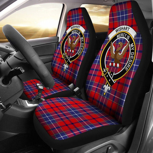 Wishart Dress Tartan Crest Car Seat Cover