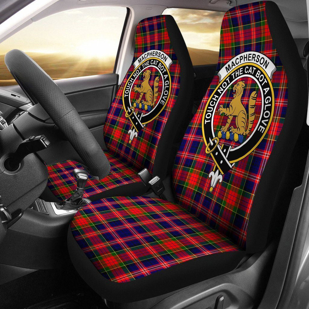 MacPherson Tartan Crest Car Seat Cover