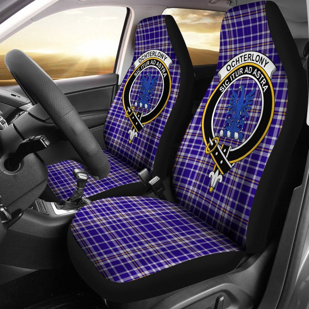 Ochterlony Tartan Crest Car Seat Cover