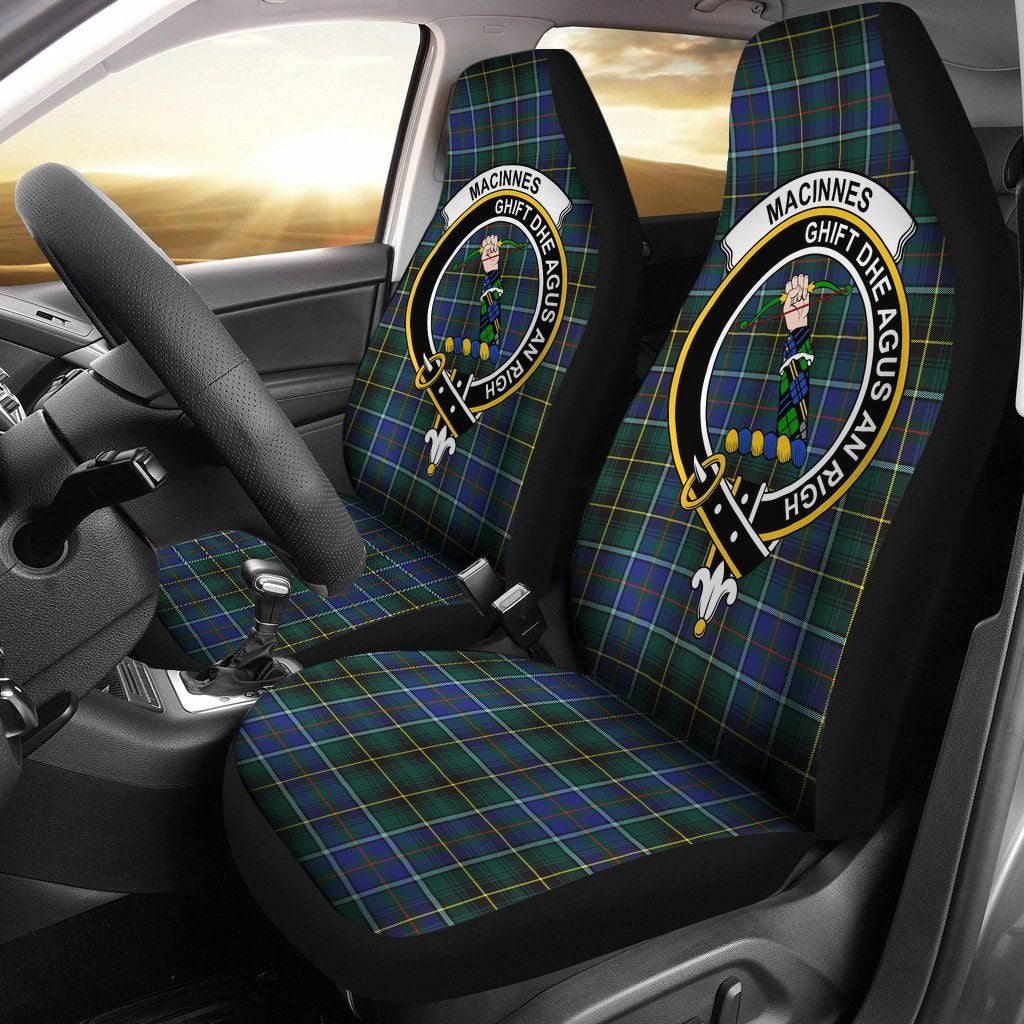 MacInnes Tartan Crest Car Seat Cover