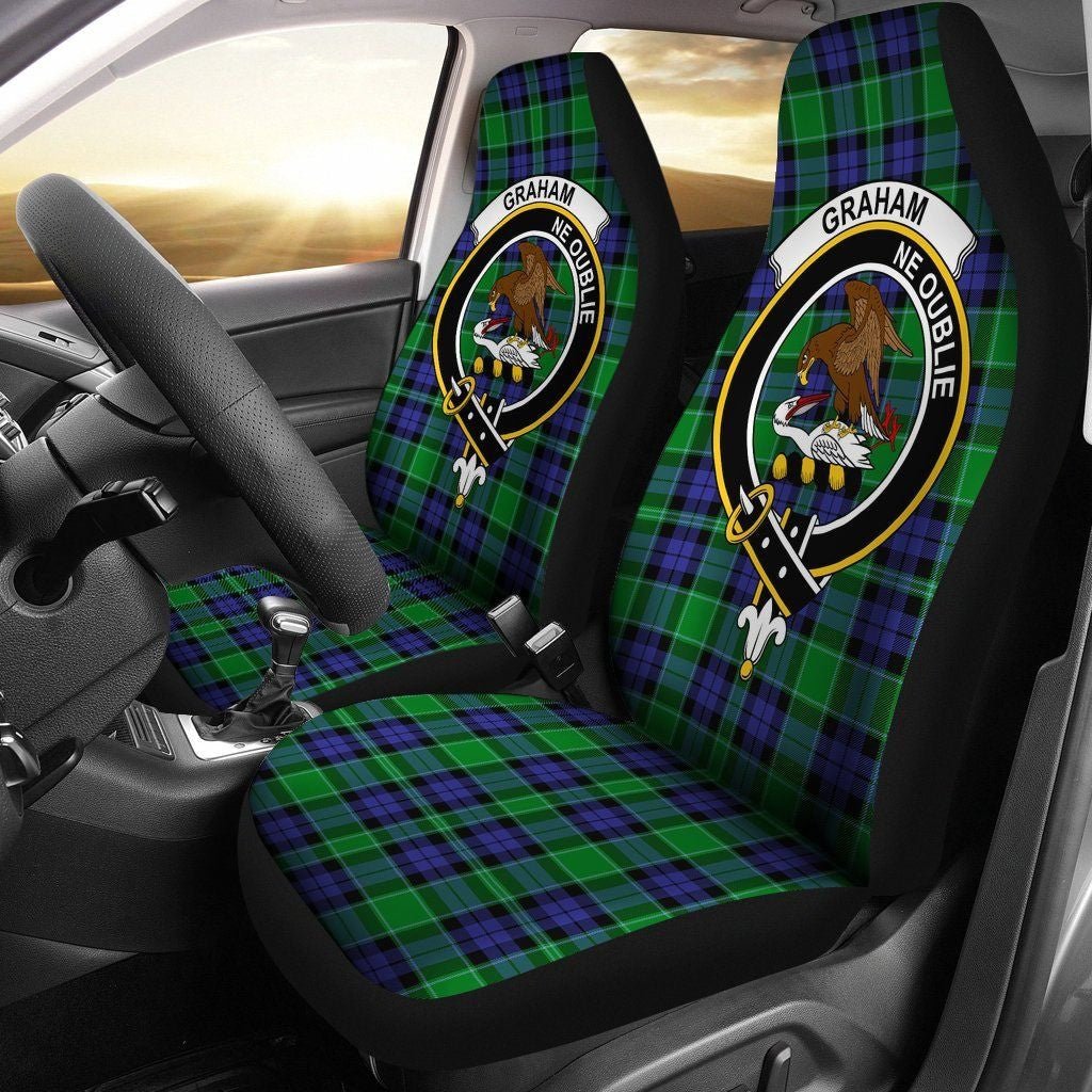Graham of Menteith Tartan Crest Car Seat Cover