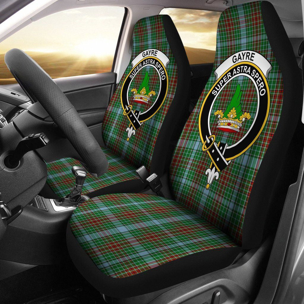 Gayre Tartan Crest Car Seat Cover