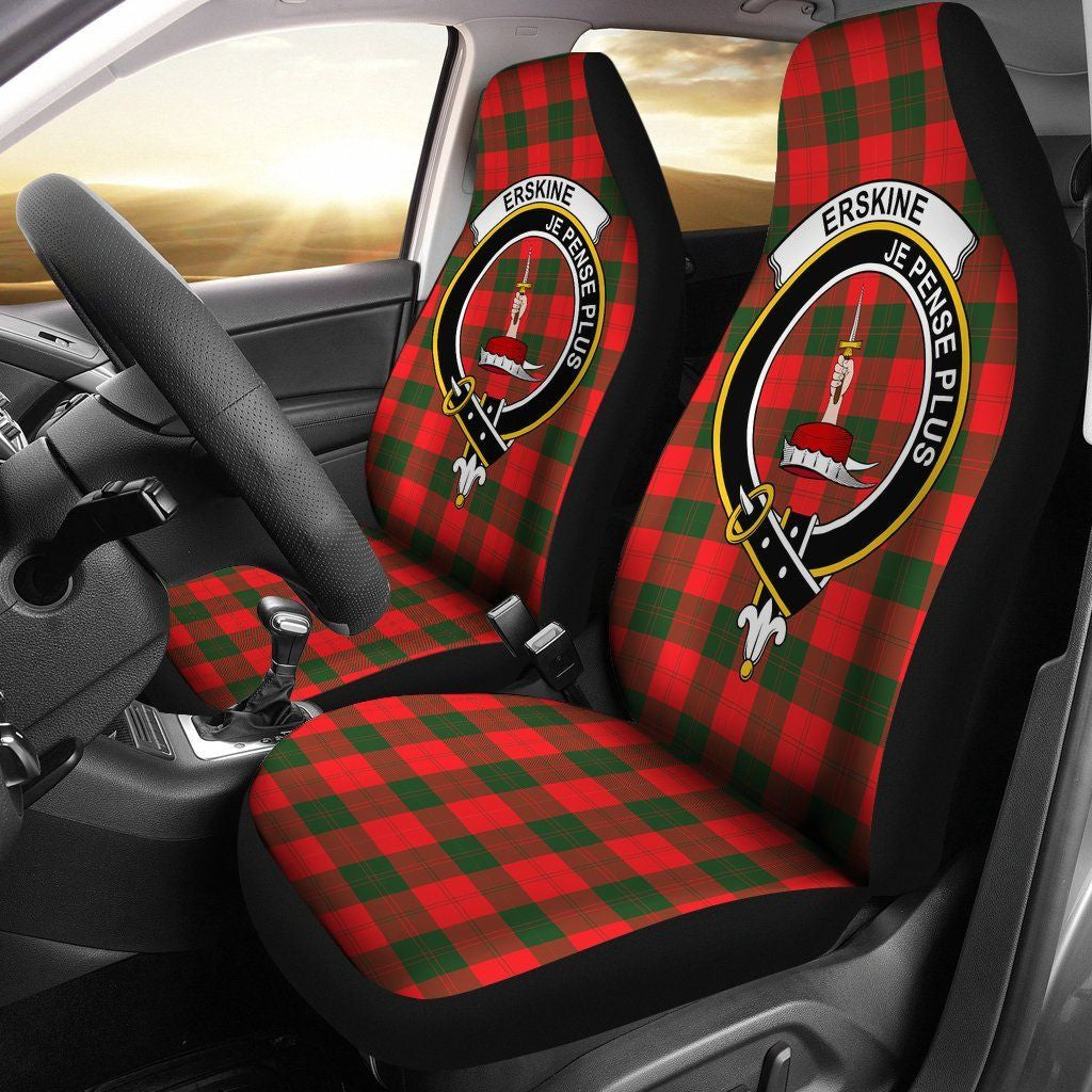 Erskine Tartan Crest Car Seat Cover