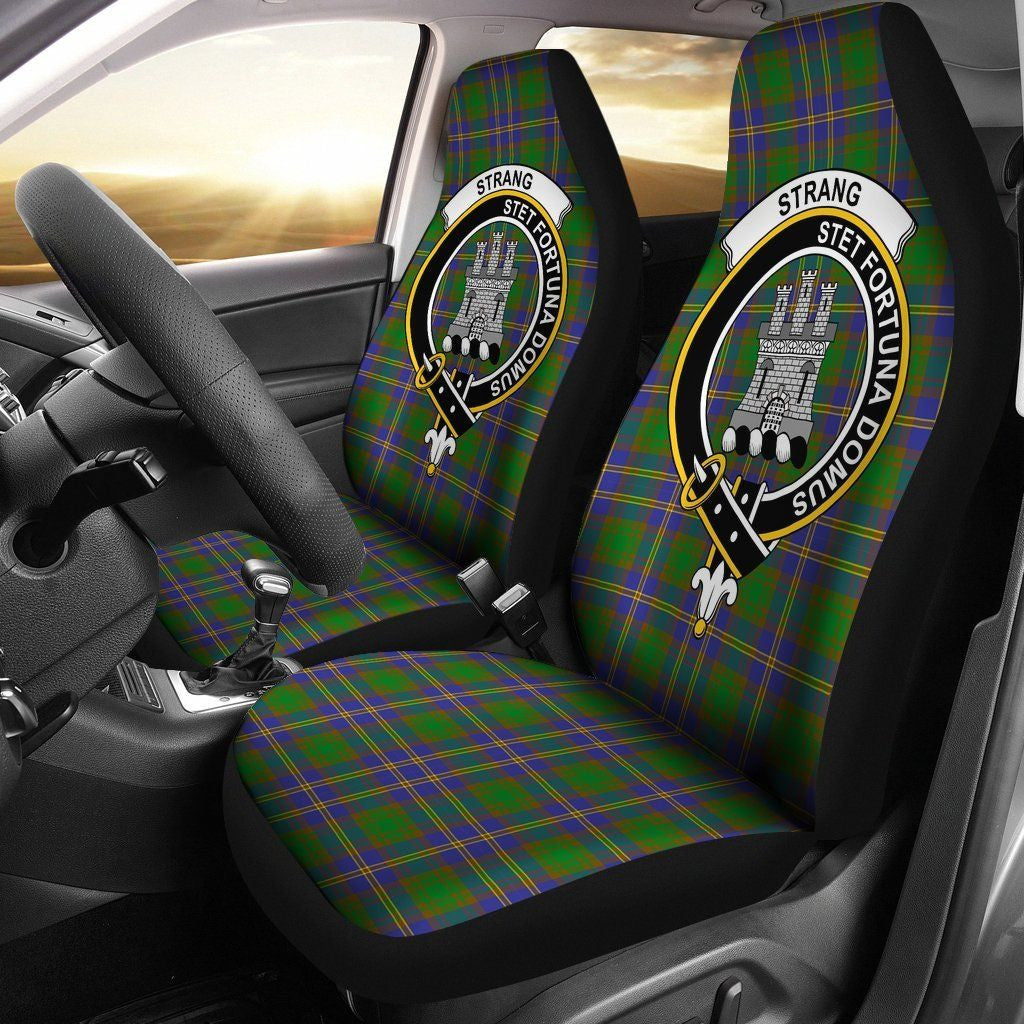 Strange of Balkaskie Tartan Crest Car Seat Cover