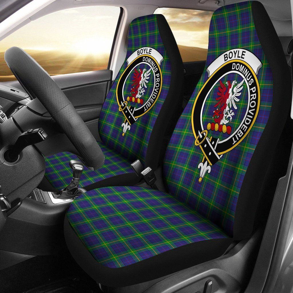 Boyle Tartan Crest Car Seat Cover