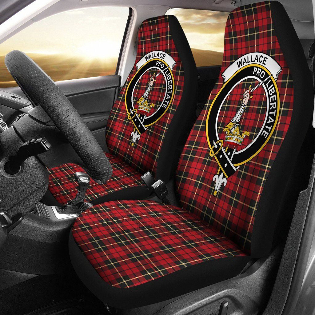 Wallace Tartan Crest Car Seat Cover