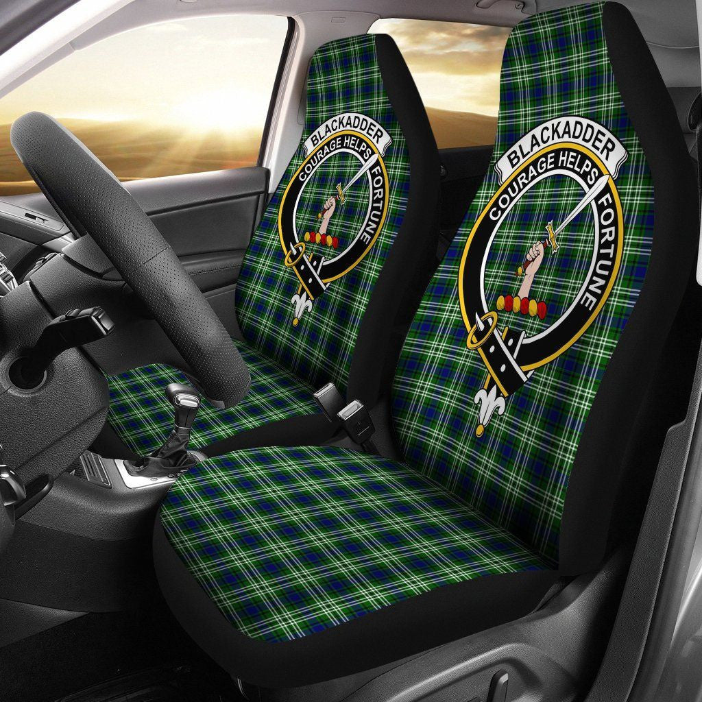 Blackadder Tartan Crest Car Seat Cover