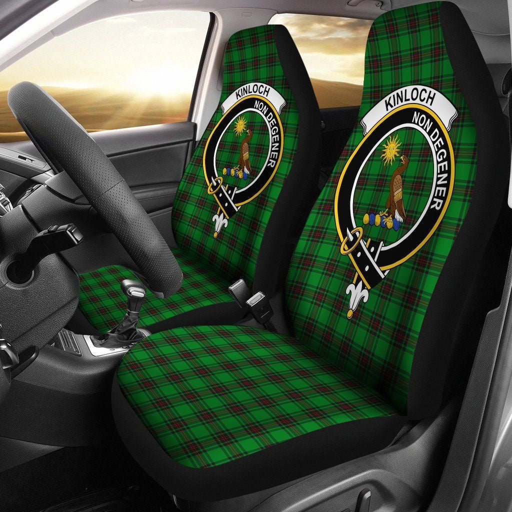 Kinloch Tartan Crest Car Seat Cover