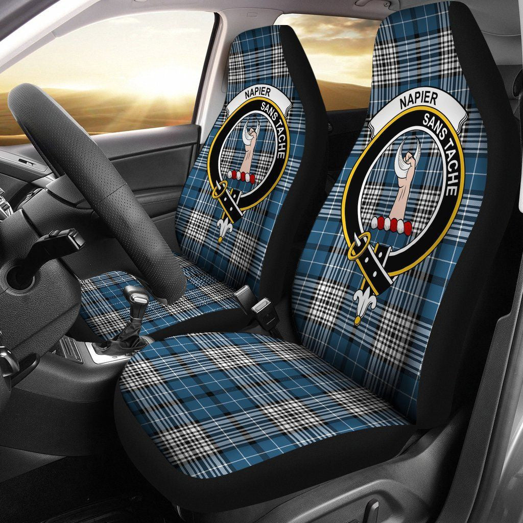 Napier Tartan Crest Car Seat Cover