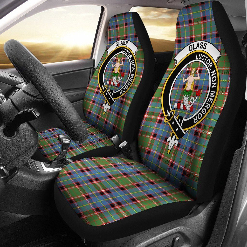 Glass Tartan Crest Car Seat Cover