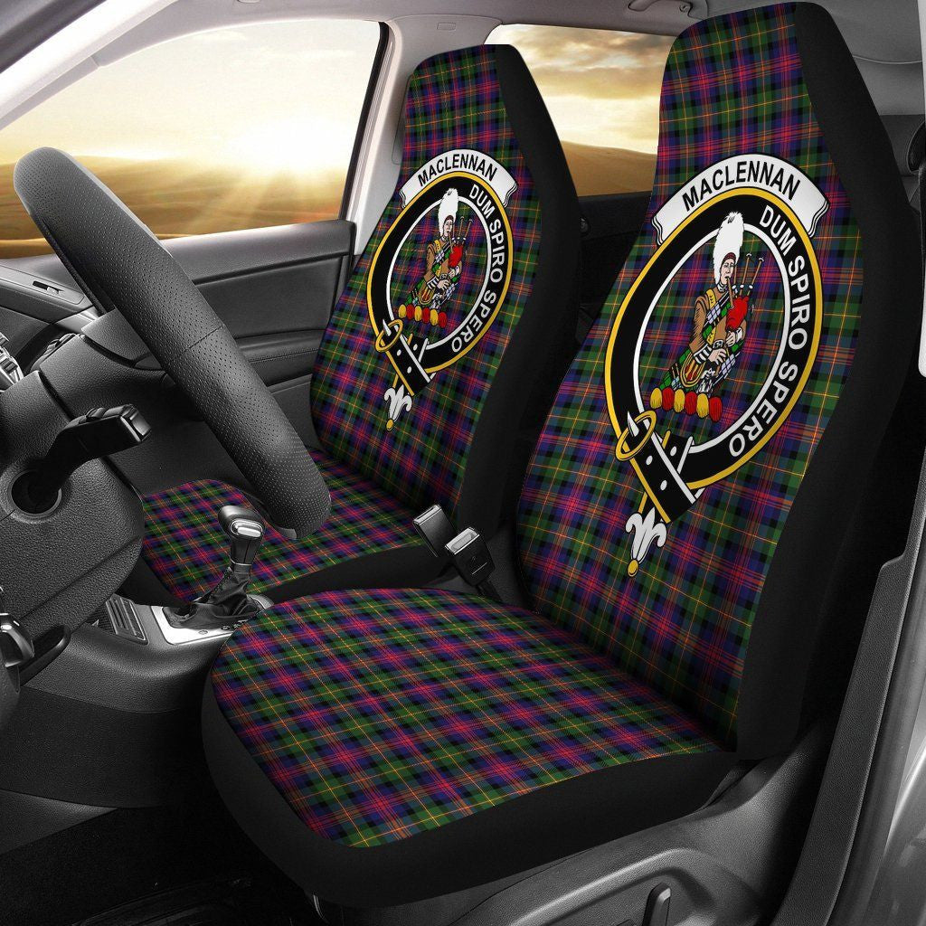 MacLennan Tartan Crest Car Seat Cover