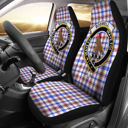 Boswell Tartan Crest Car Seat Cover