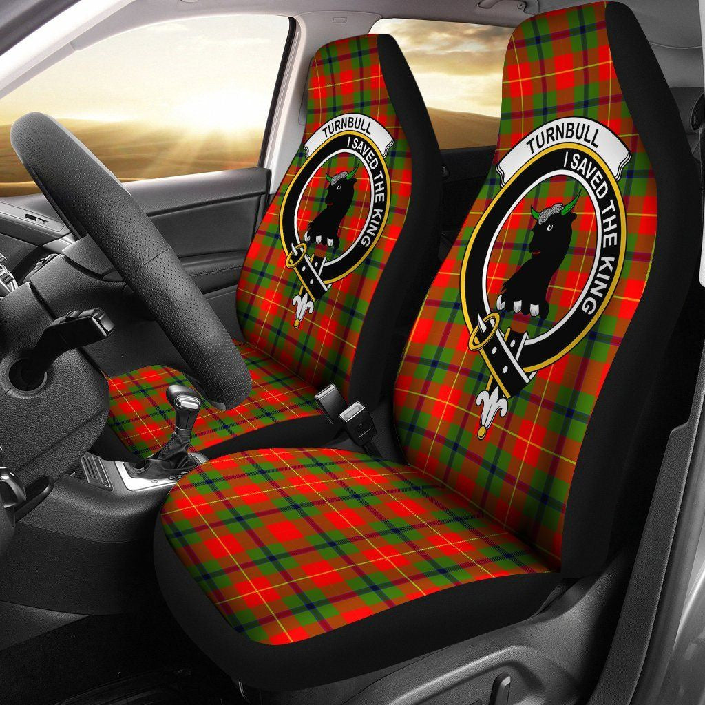 Turnbull Dress Tartan Crest Car Seat Cover