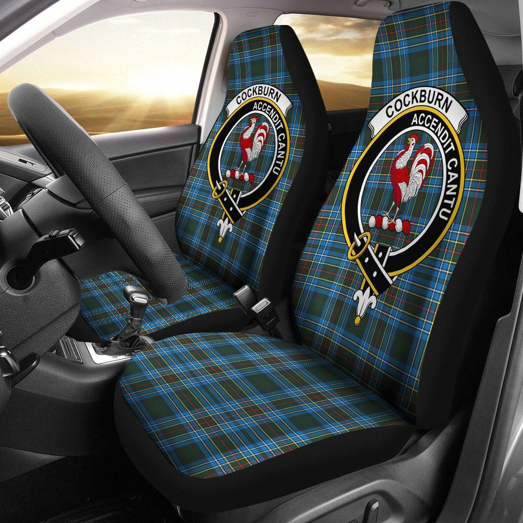 Cockburn Tartan Crest Car Seat Cover