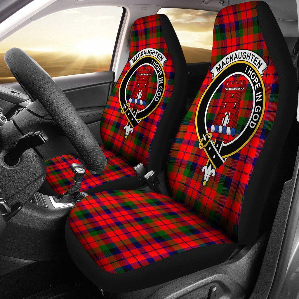 MacNaughton Tartan Crest Car Seat Cover