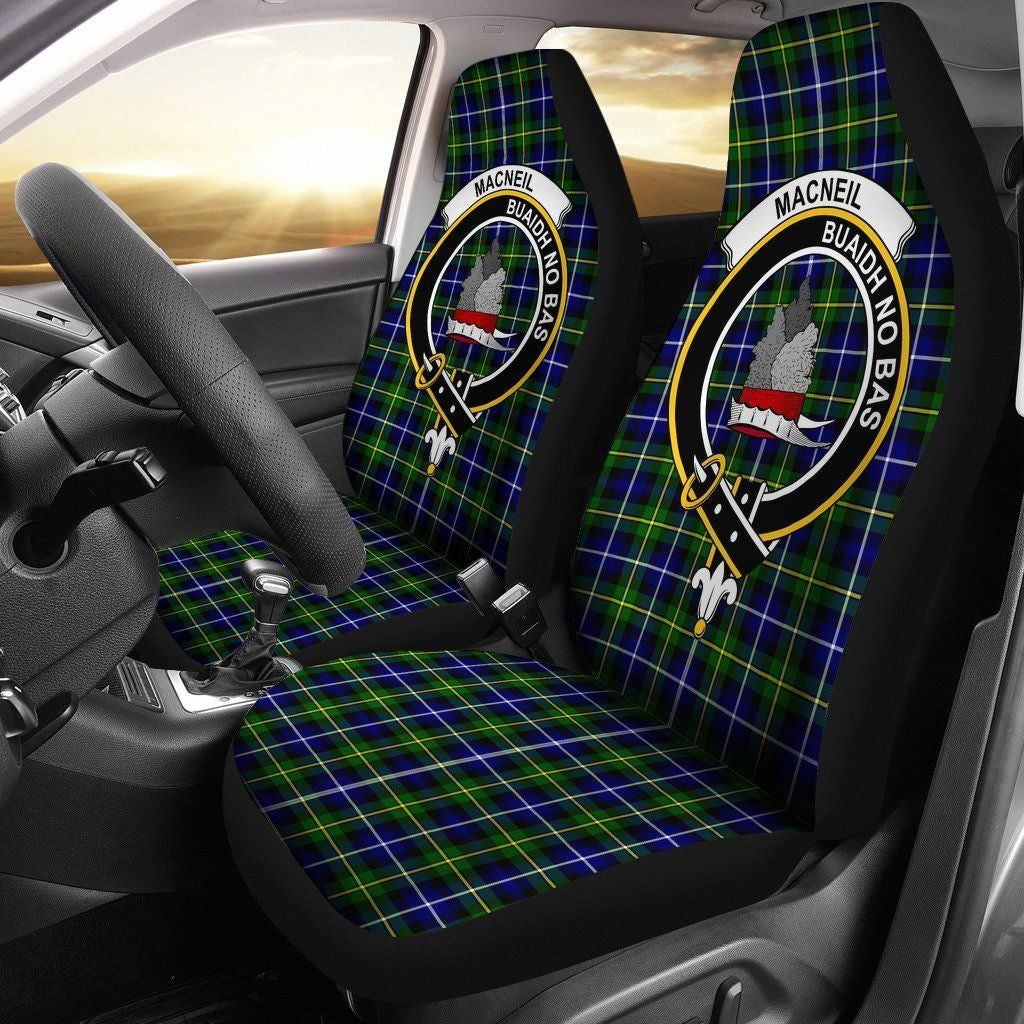 MacNeil (of Barra) Tartan Crest Car Seat Cover