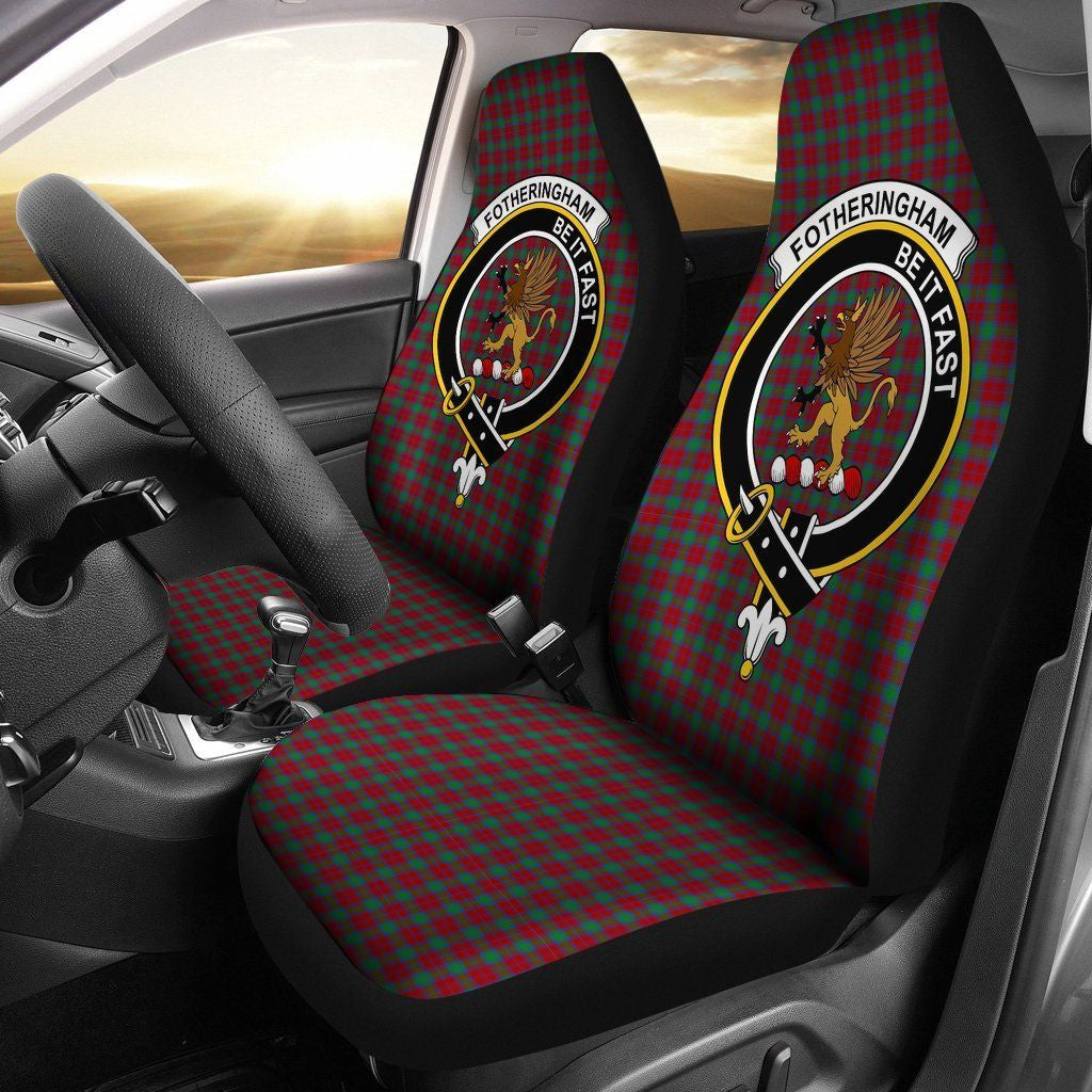 Fotheringham Tartan Crest Car Seat Cover