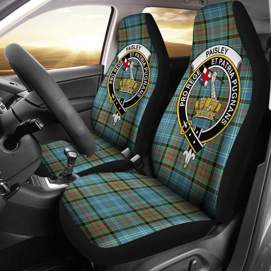 Paisley District Tartan Crest Car Seat Cover