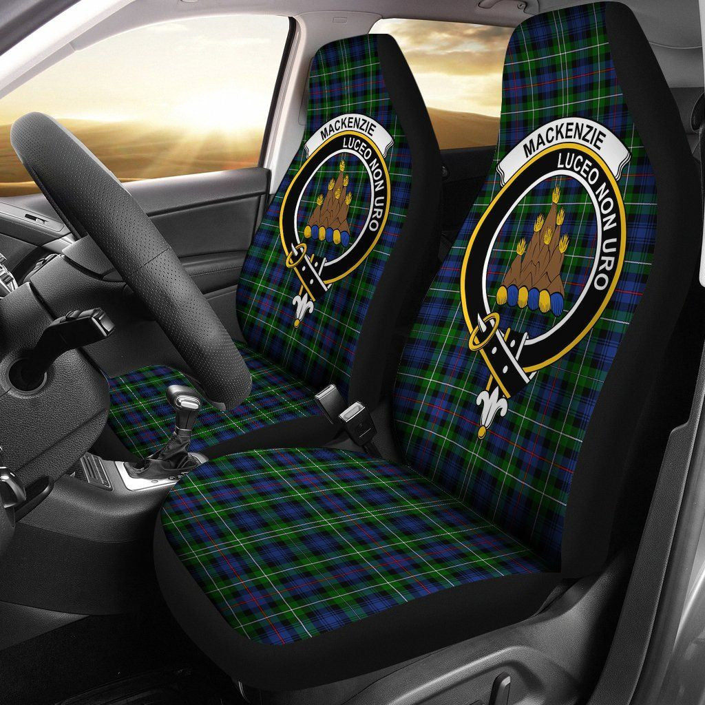 MacKenzie Tartan Crest Car Seat Cover