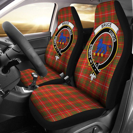 Bruce Tartan Crest Car Seat Cover